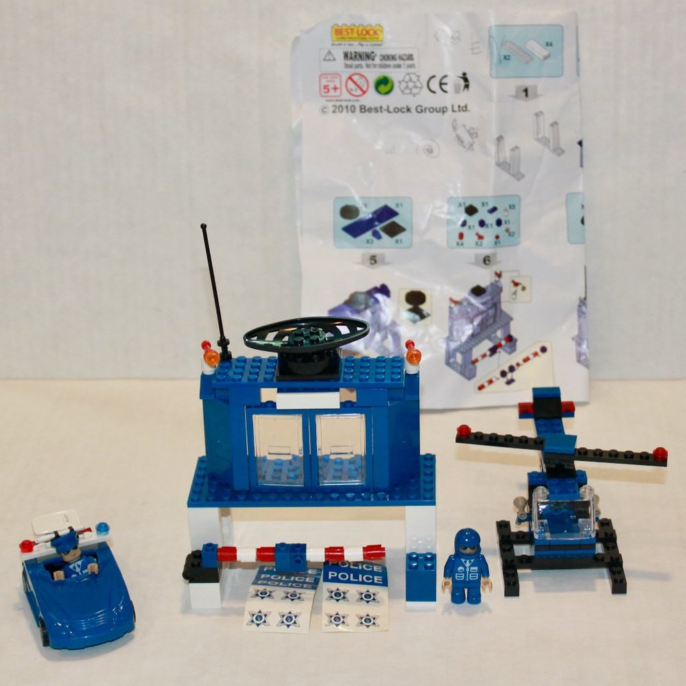 Best Lock Police Station Building Block Set